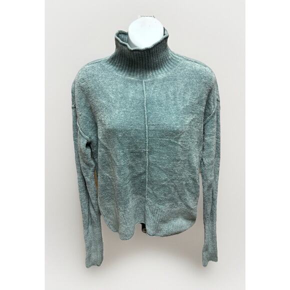 Exofficio Womens Turtleneck sweater Size Medium Green Pullover Long Sleeve - Picture 1 of 14